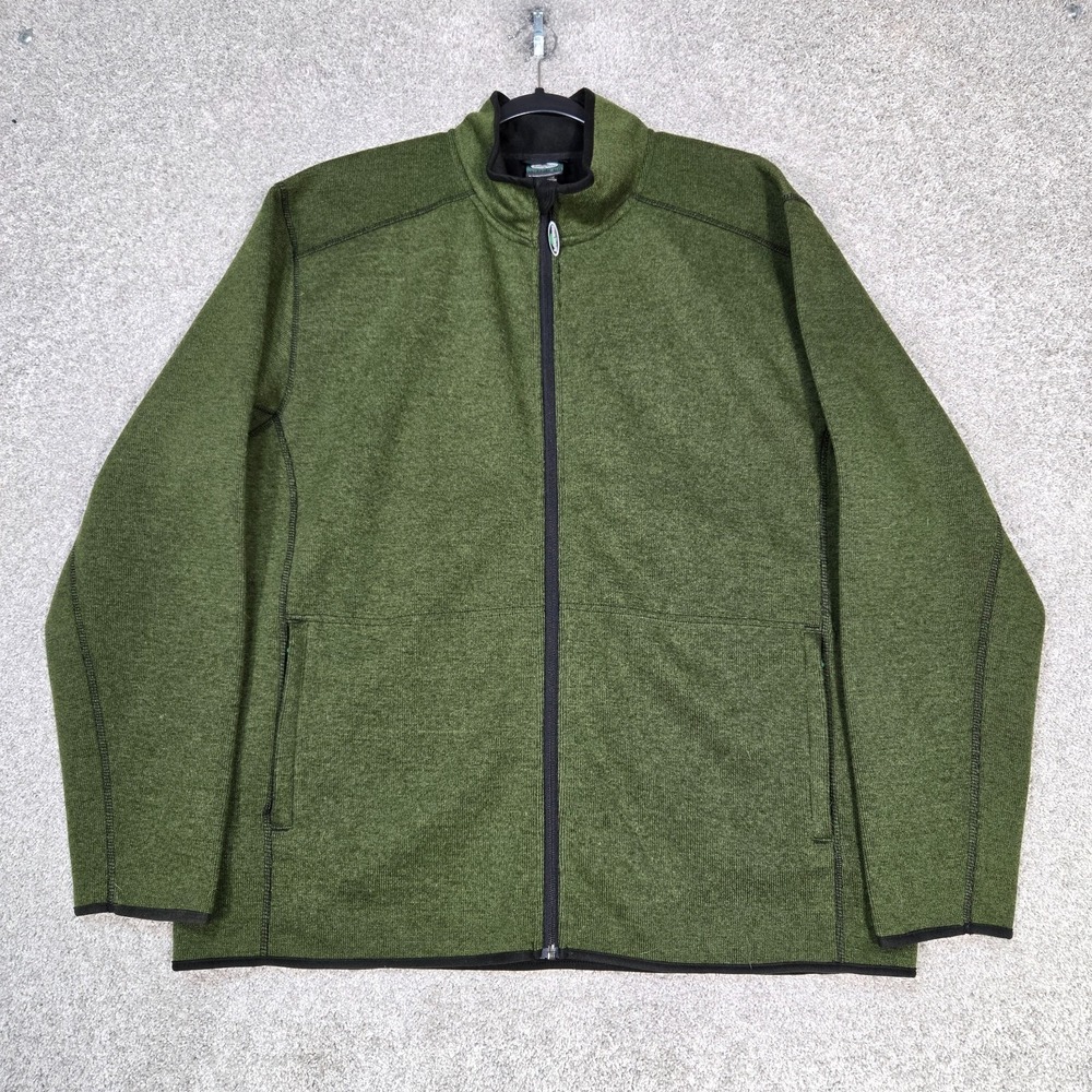 Arborwear Wool Blend Sweater jacket shacket Mens 2XL green full zip